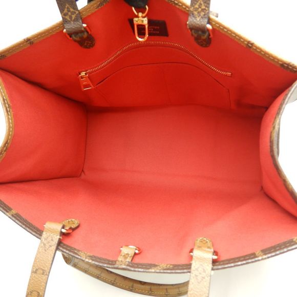 Louis Vuitton Monogram Reverse Onthego MM Tote Bag Brown - Picture 3 of 6